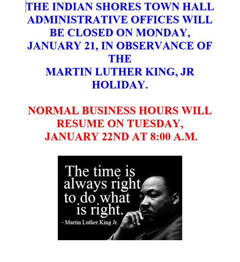 Martin Luther King, Jr., Holiday Monday, January 21, 2019