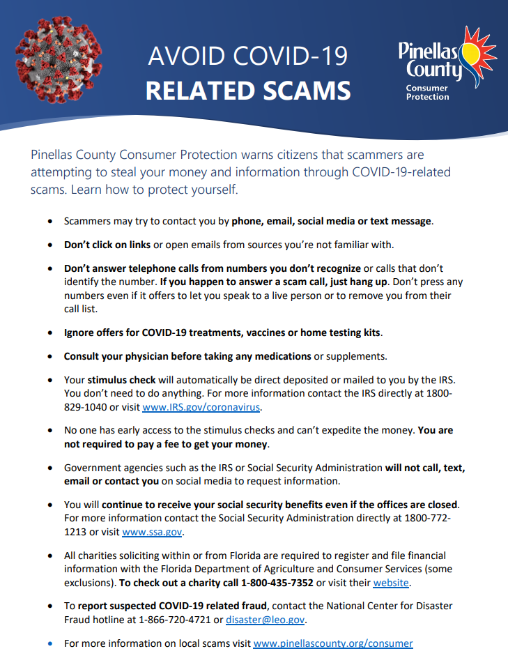 COVID-19 Scams 1
