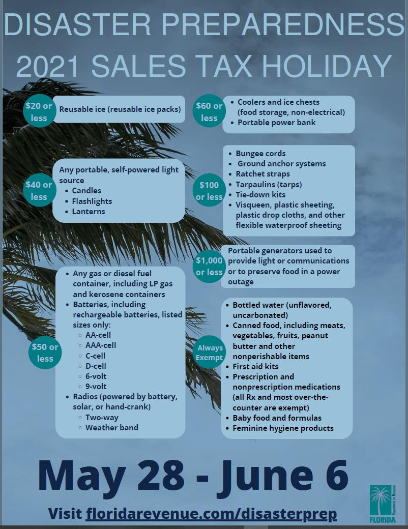 2021 Emergency Preparedness Tax Holiday (PNG)