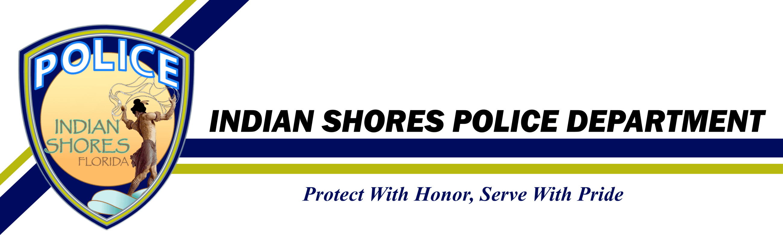 Indian Shores Police Department Banner Transparent